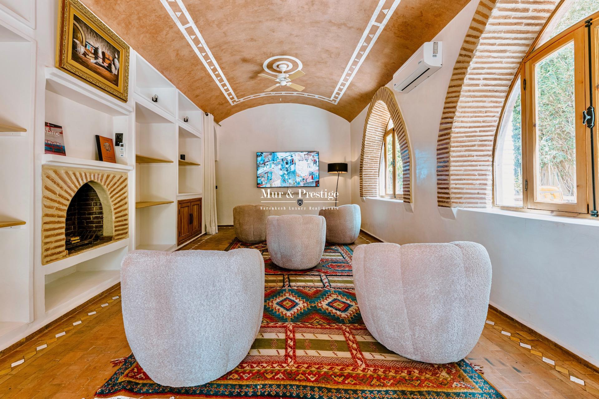 Vente maison de charme sur golf à Marrakech  - copie